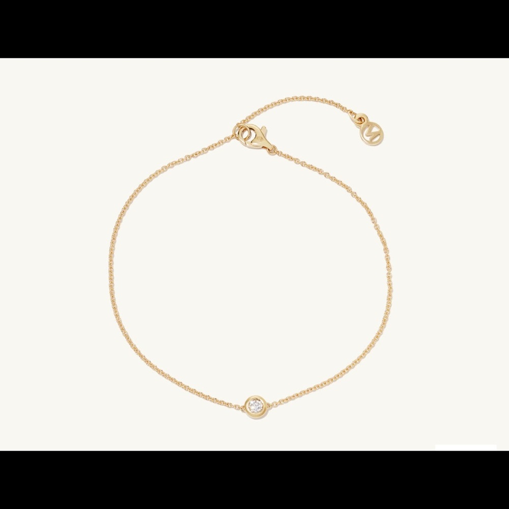 Mejuri NWT 14k gold diamond bracelet. 2 available. Still in original packaging